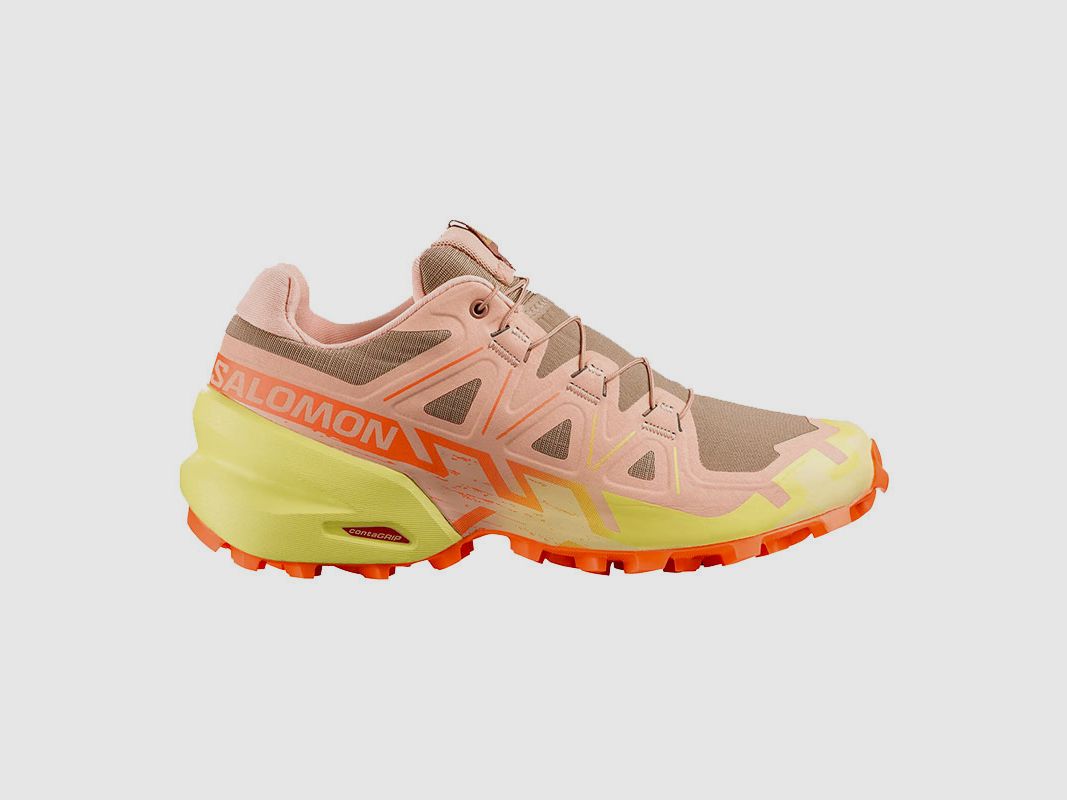 SALOMON – DAMES – SPEEDCROSS 6 W Burro / Sunny Lime / Almond Cream, afbeelding 1 van 6