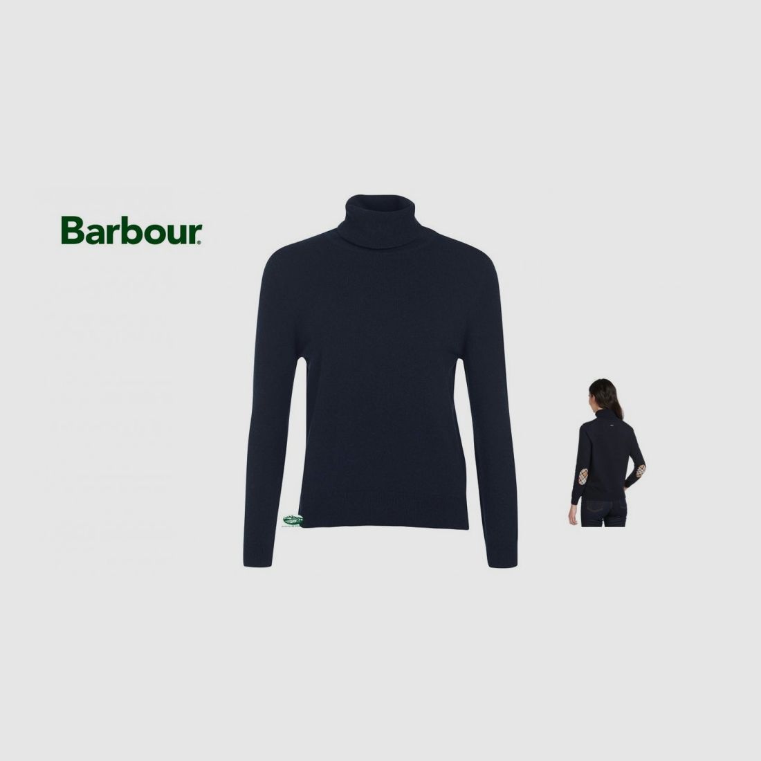BARBOUR sweter PENDLE golf niebieski damski
