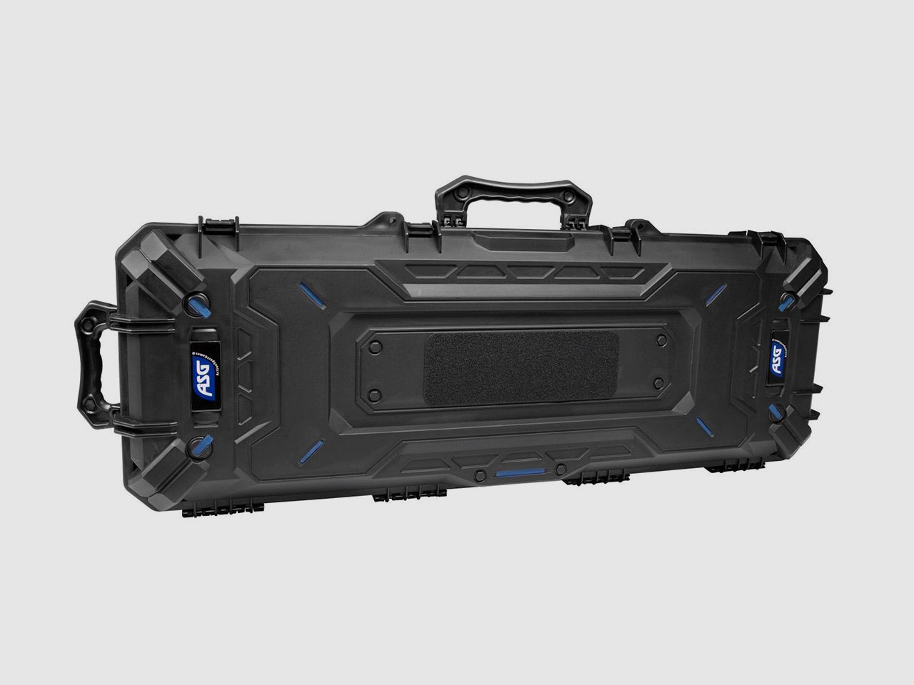 Gewehrkoffer Transportkoffer ASG Tactical 103 x 34,5 cm Kunststoff Schaumstoffeinlage 4 SchnappverschlĂĽsse Kofferrollen schwarz