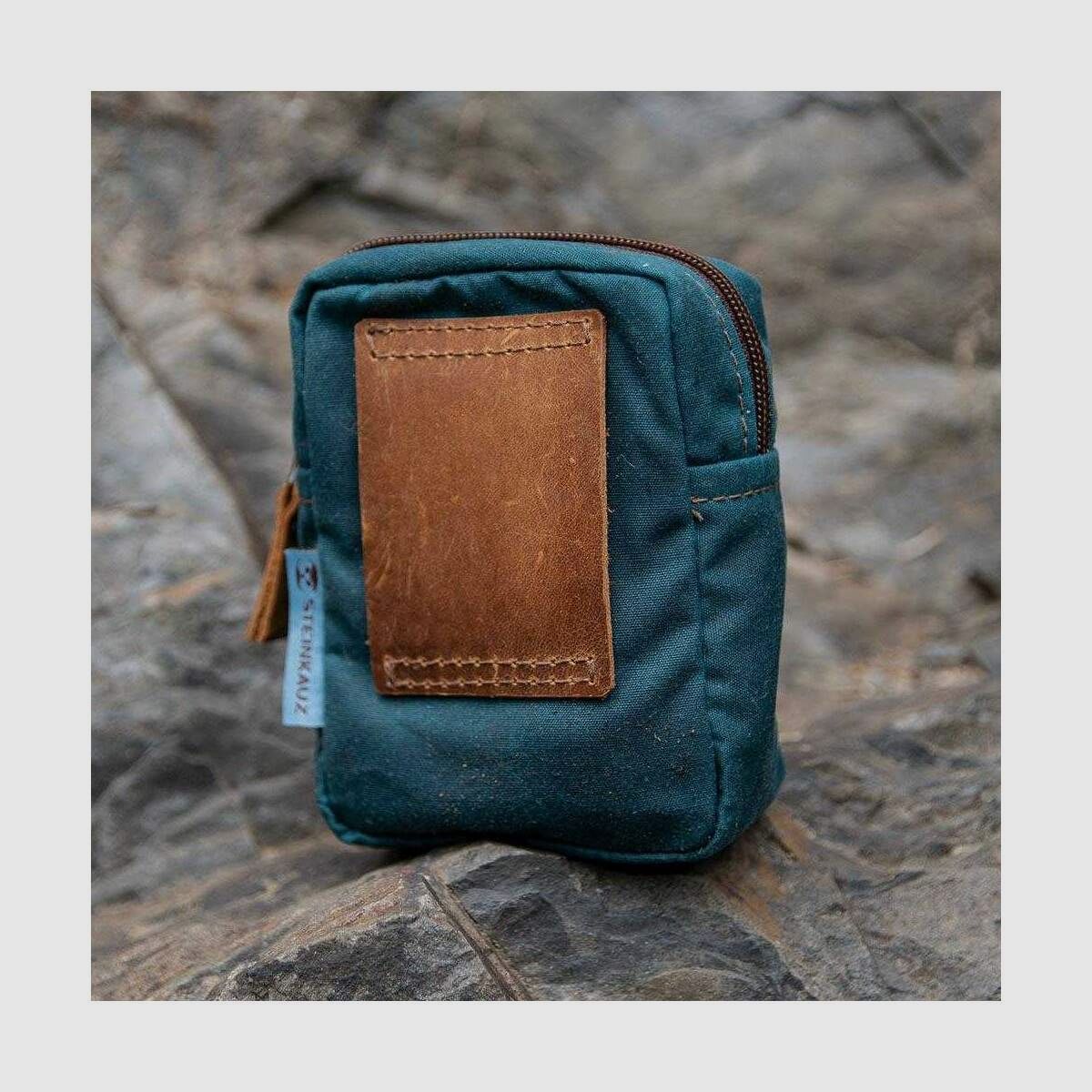 STEINKAUZ Waxcotton RV-Gürteltasche, klein, Petrol, Bild 4 von 4