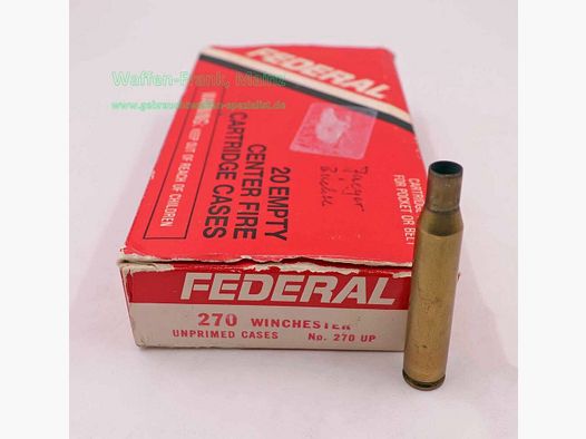 Federal / USA Langwaffenhülsen, gebraucht Kal. .270 Winchester