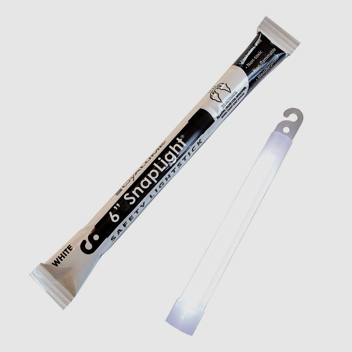 Cyalume lichtstaaf – 15 cm – 12 uur – Wit, afbeelding 2 van 3