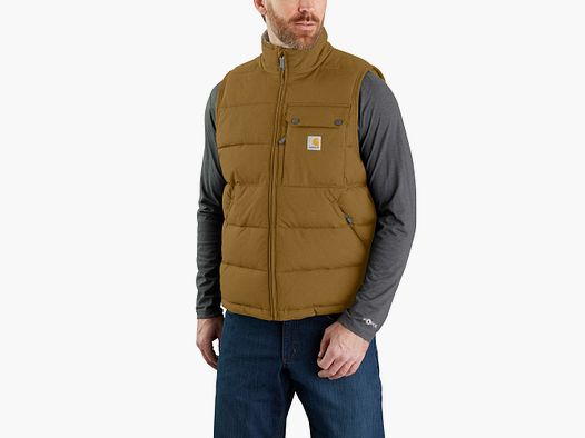 Carhartt Midweight Lined Vest Men's Oak Brown XXL