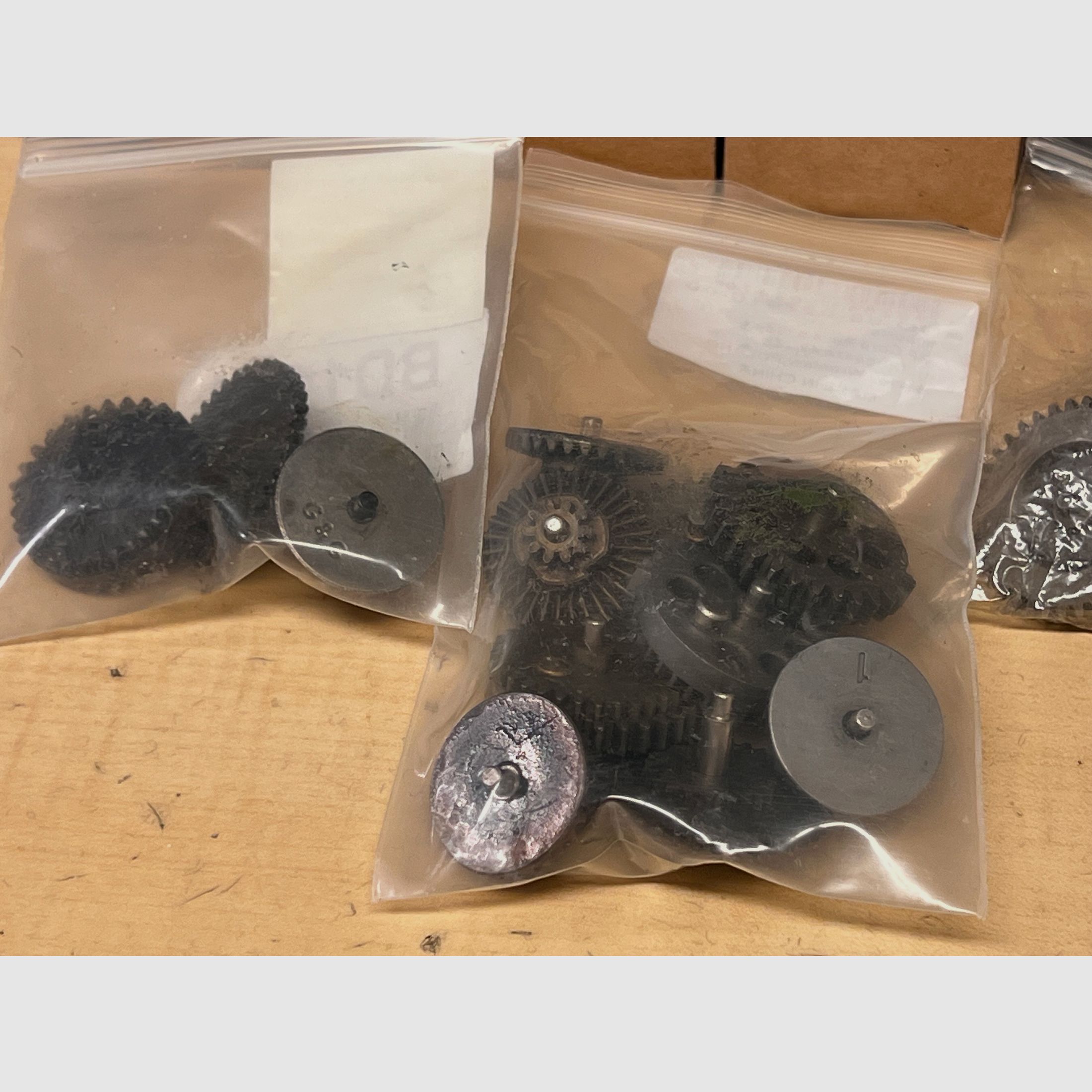 Konvolut original Gear Sets verschiedener Hersteller wie Cyma, G&G uvm