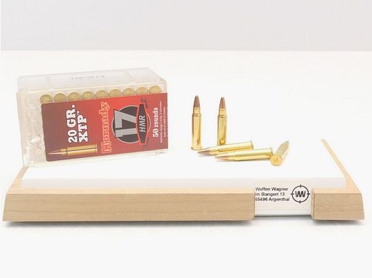 Hornady XTP 1,3g/20grs à50 .17HMR