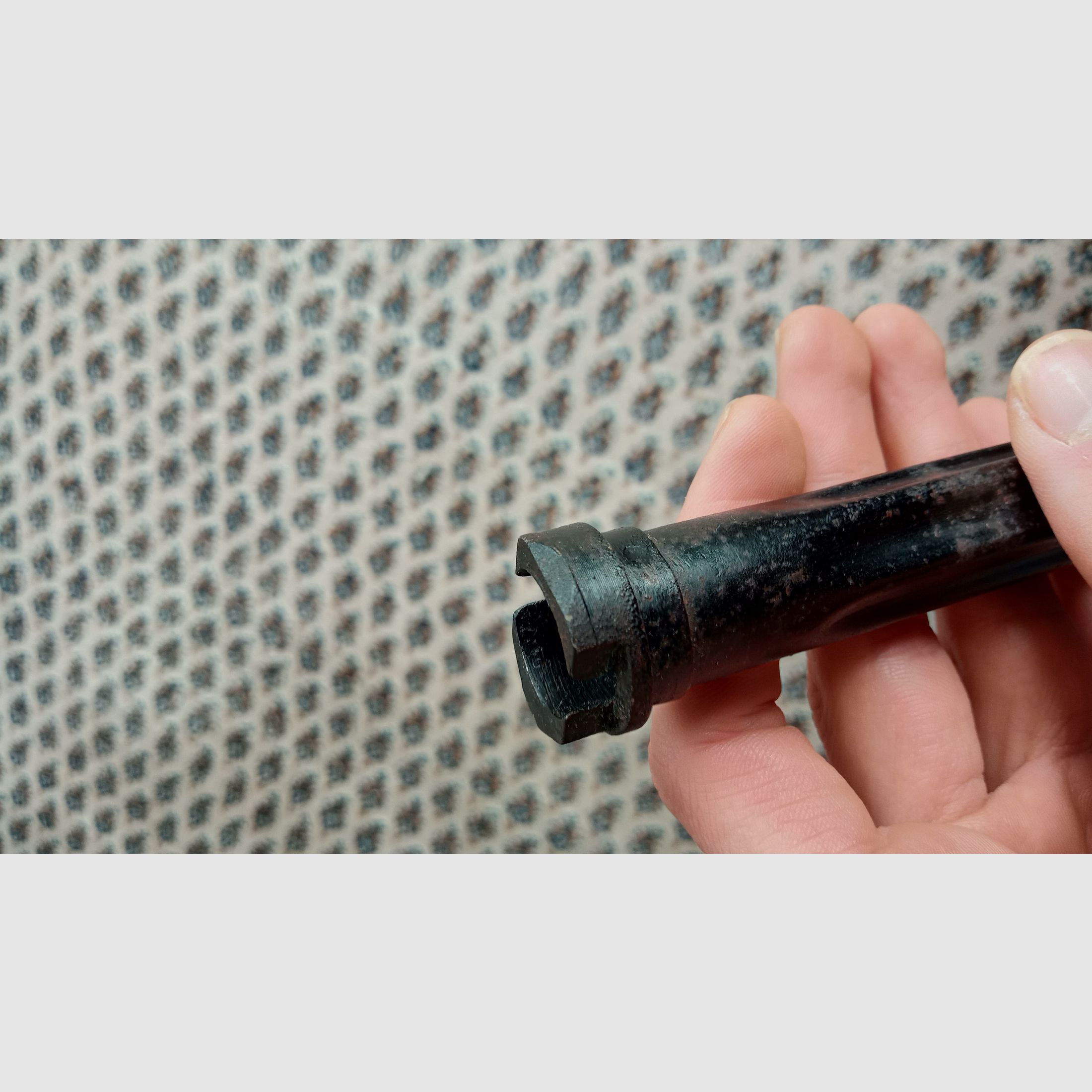 Spätes ungarisches AMD-65 Gasrohr von FEG phosphatiert und schwarz lackiert / unbenutzt aber rostig // AK / AKM