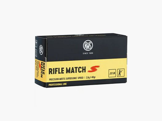 MUNICIÓN RWS 22LR RIFLE MATCH S
