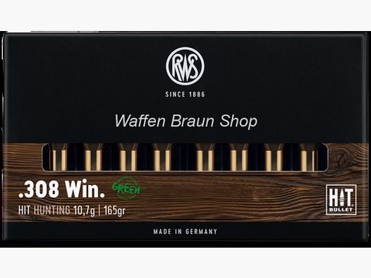 RWS .308 WIN HIT 10,7g -bleifrei-