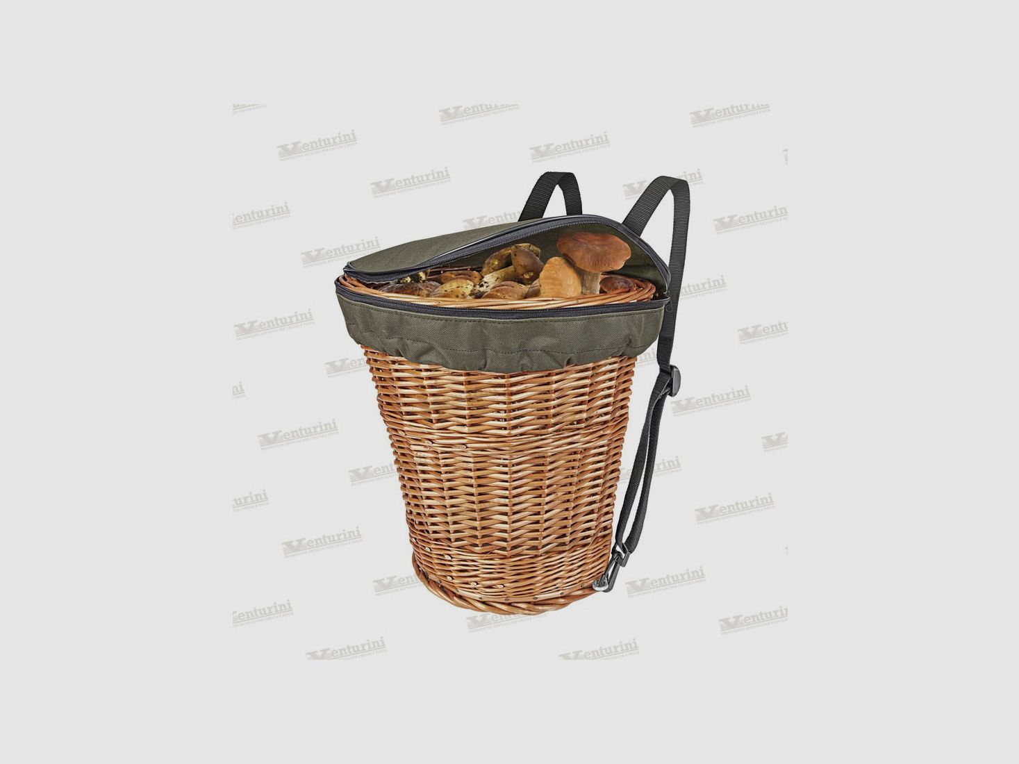 VENTURINI GERLA MEDIA PORTA FUNGHI IN VIMINI, afbeelding 1 van 4