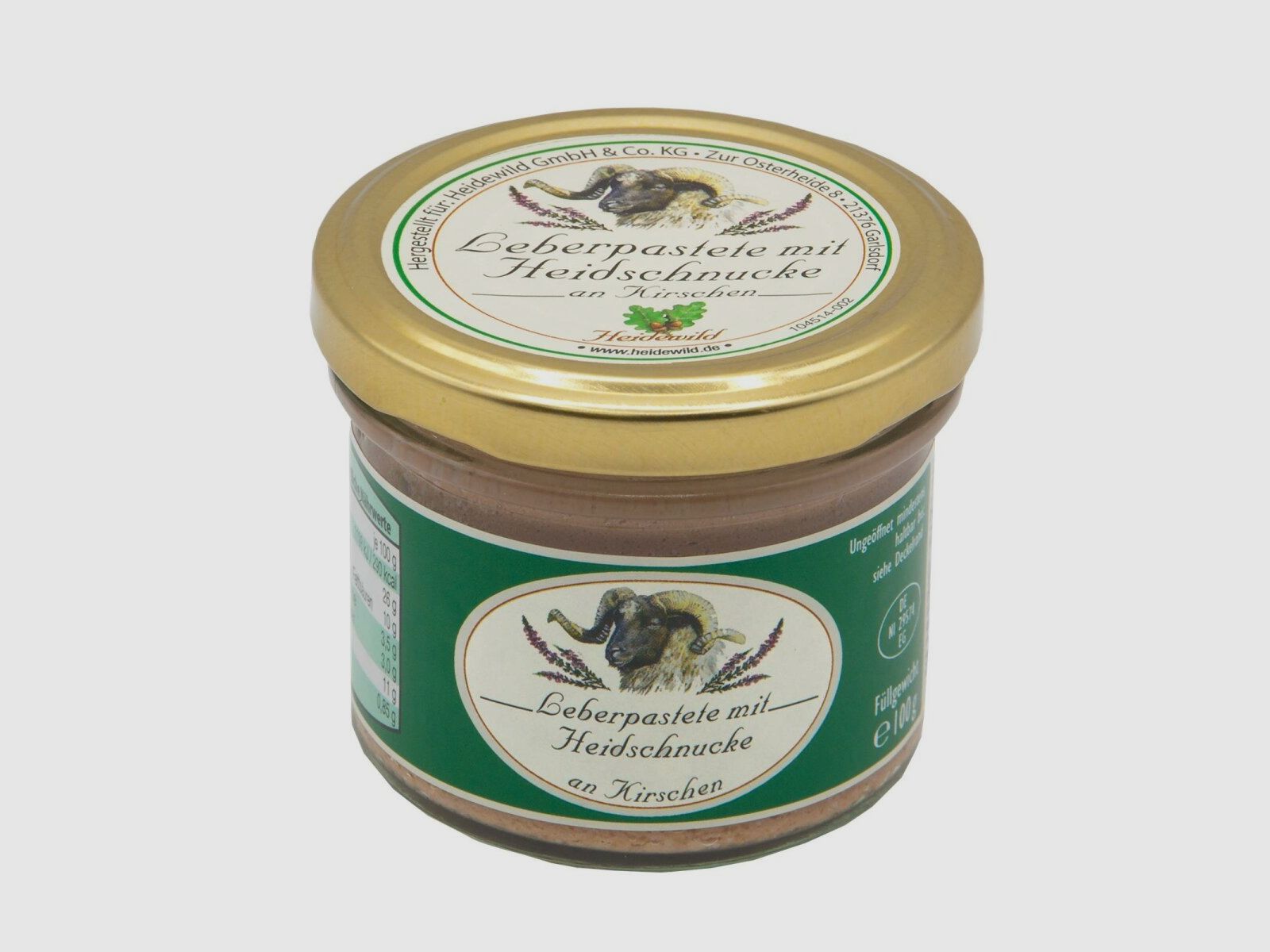 Heidewild Leberpastete mit Heidschnucke an Kirschen