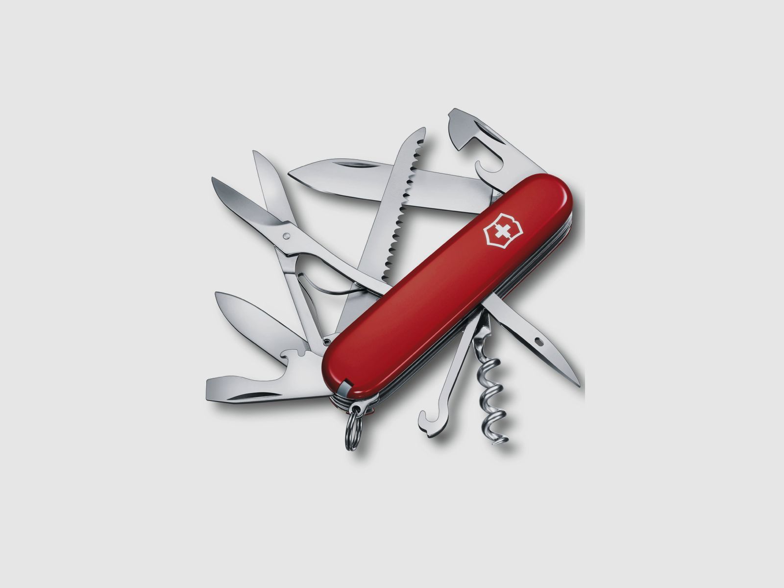 Couteau de poche VICTORINOX Huntsman Rouge 14 pièces.