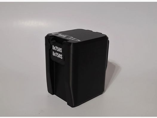 Filamelt ammunition box / 8x75 RS / 'folding / locking lid' / cartridge box, ammo box