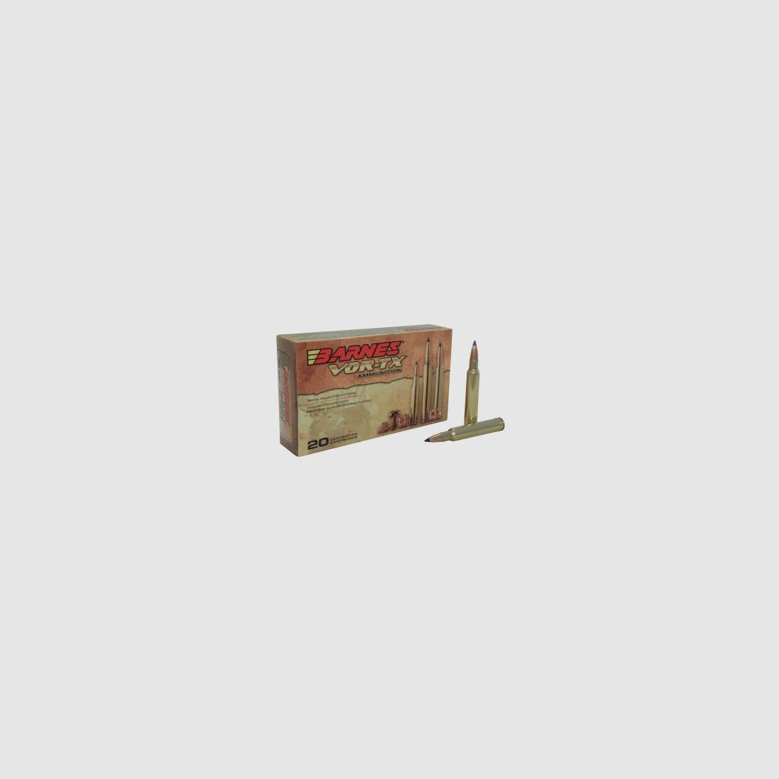 Barnes VOR-TX .300 Wby. Mag. 180GR Tipped TSX Boat Tail 20 Patronen