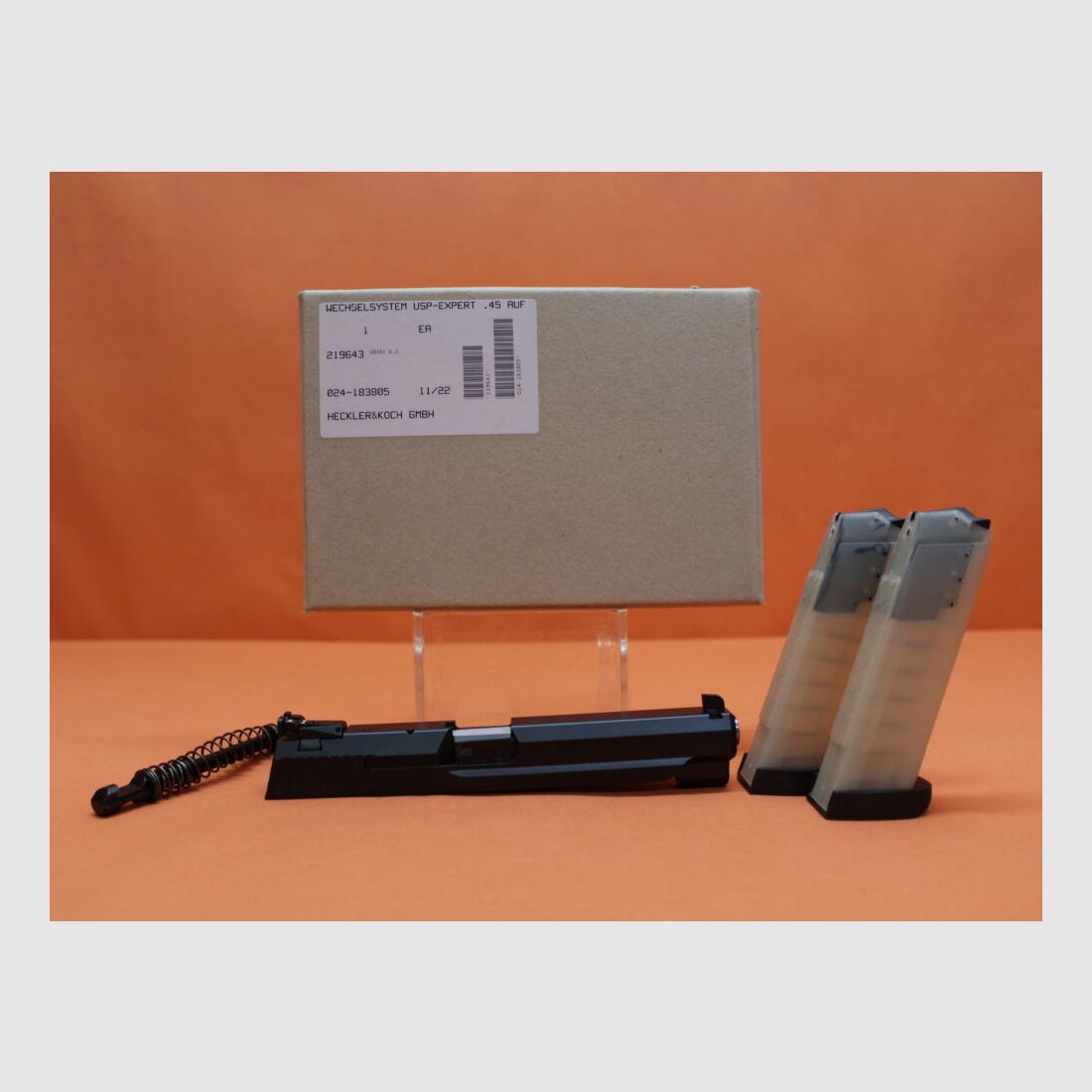 Heckler&Koch exchange system 9mm Luger Heckler&Koch/H&K HK USP EXPERT for base weapon .45 Auto 132mm barrel (9mm Para/9x19)
