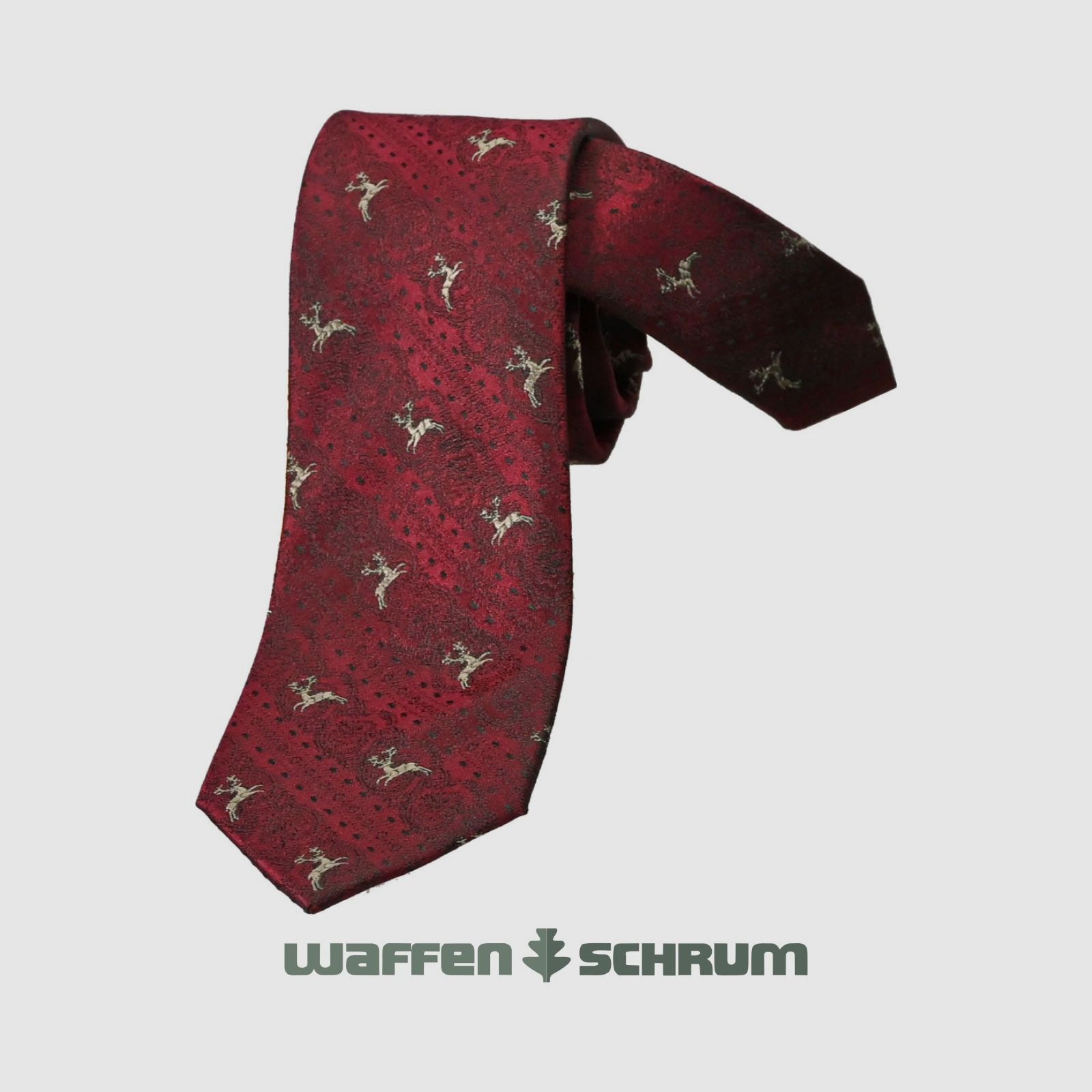 Butter maker tie deer red