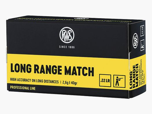 Munizioni RWS Long Range cal. 22 lr / 50