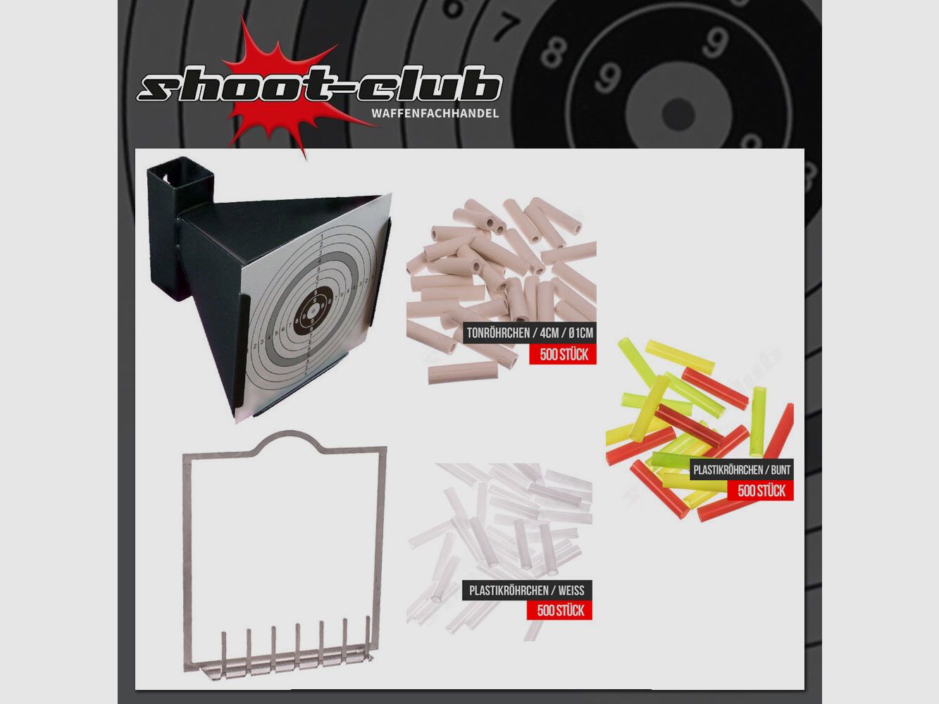 shoot-club GmbH adattatore a tubo di tonfunnel set di trappole per proiettili