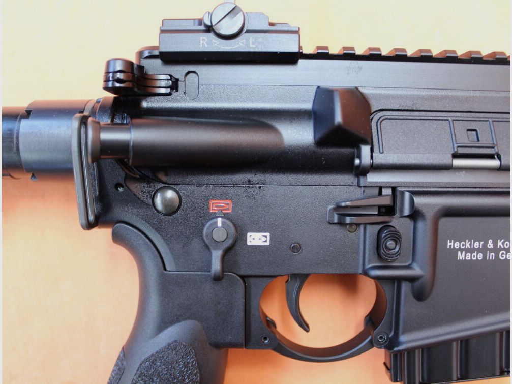 Heckler&Koch Ha.Büchse .223Rem Heckler&Koch/H&K MR223 A3 SPORT 11" Lauf Schwarz, Gas-Piston-System AR-15/HK416