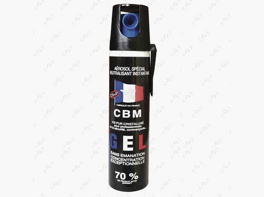 Bombe lacrymogène à gel CBM CS 25 ml