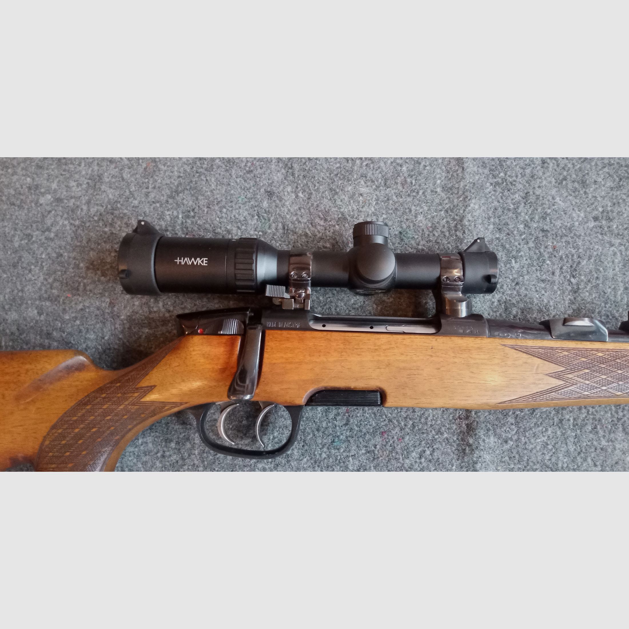 Steyr Mannlicher Model M 7x64 with 1-4X24 CIRCLE DOT reticle