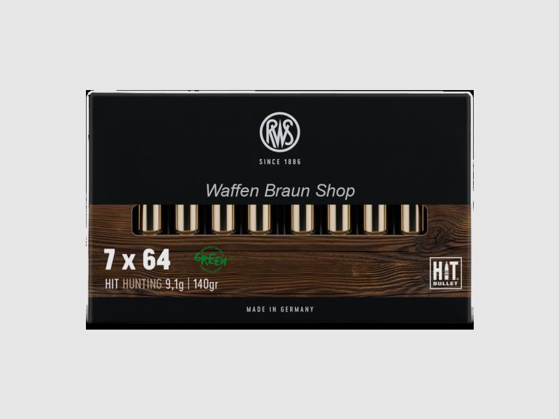 RWS 7x64 HIT -bleifrei- 9,1g/140gr