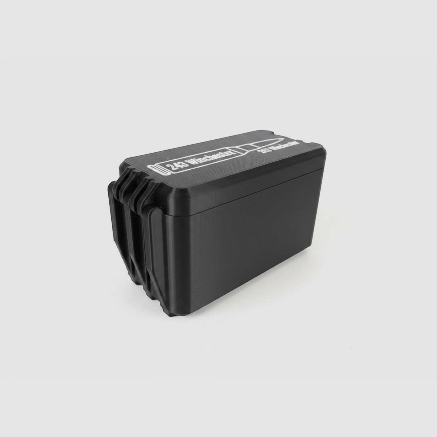 Filamelt Munitionsbox / 243 Winchester / 'Klapp- / Rastdeckel' / Patronenbox, Ammo Box