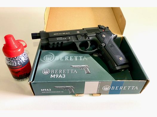 Beretta M9A3 Kaliber 4,5 mm CO2-Pistole  incl. 1.500 Stück Stahlkugeln