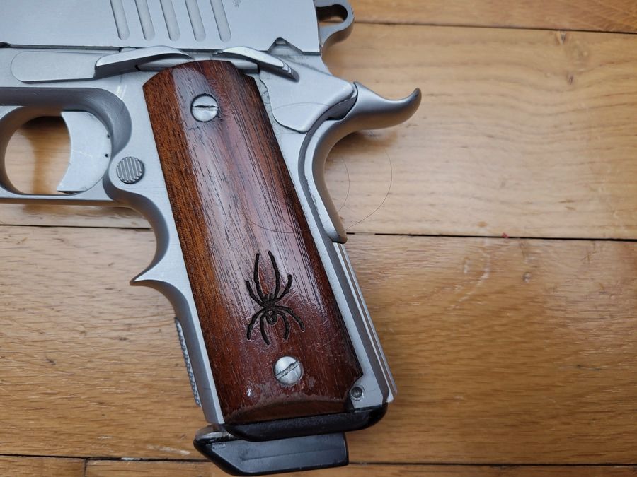 Excellent Pistolet Olympics Arms / Safari – Modèle Enforcer – Type Colt Commander – moins de 4 pouces – calibre 45 ACP – TBE, image 8 sur 17