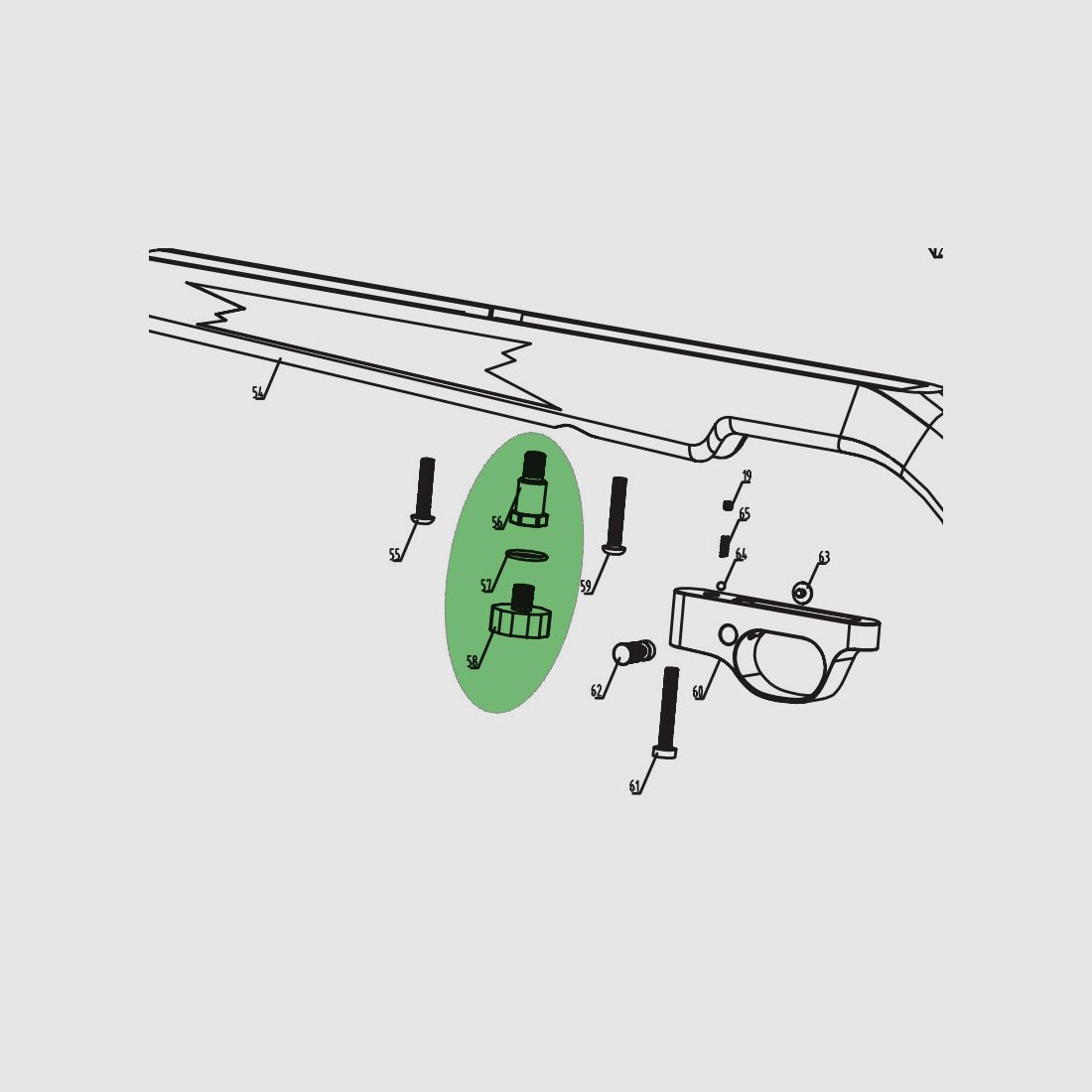 Manometer komplett fĂĽr Pressluftgewehr Diana Stormrider, Ersatzteil