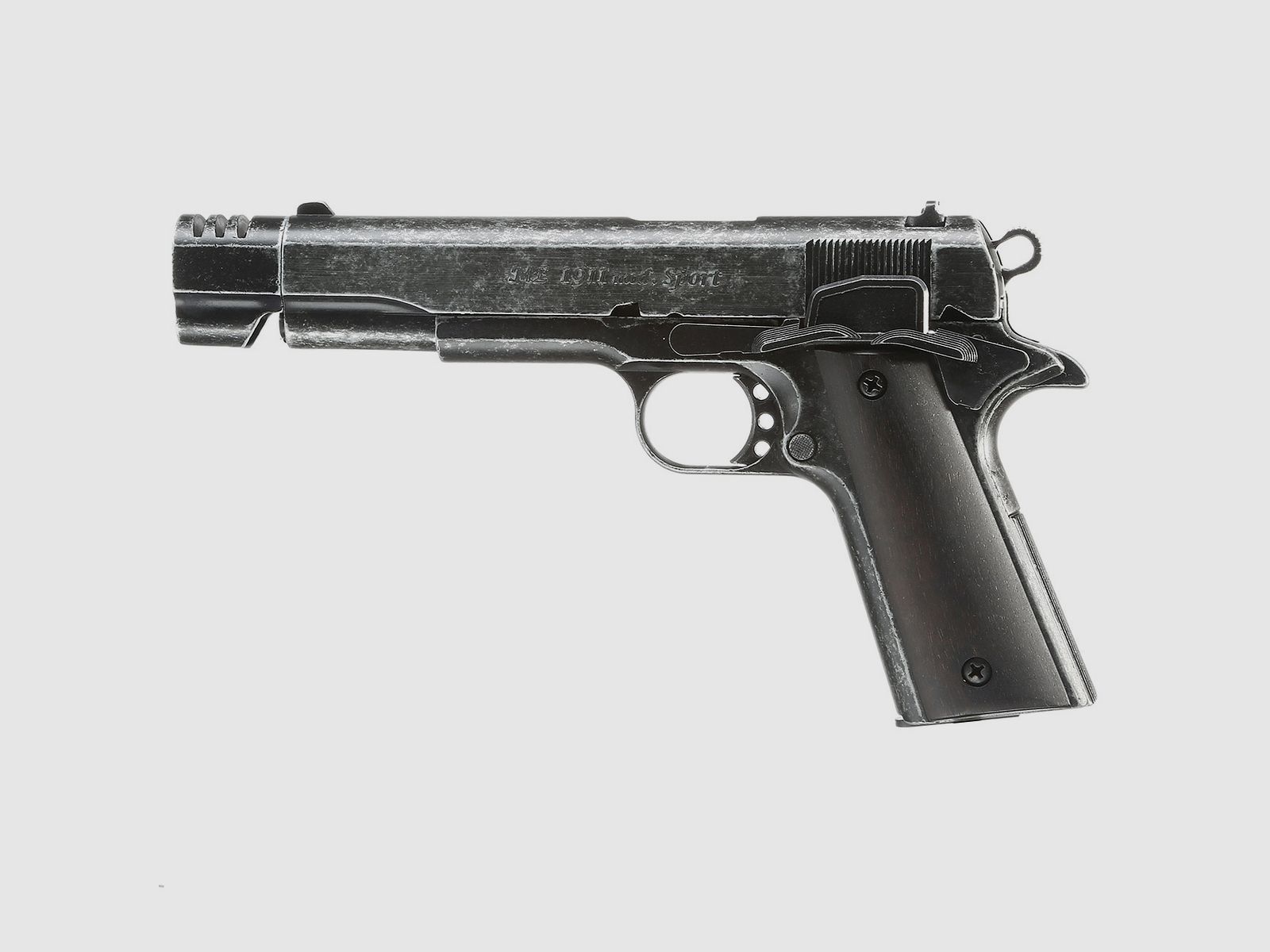 ME 1911 Modell Sport, Kal. 9 mm P. A. Knall, antik-look, Holzgriff