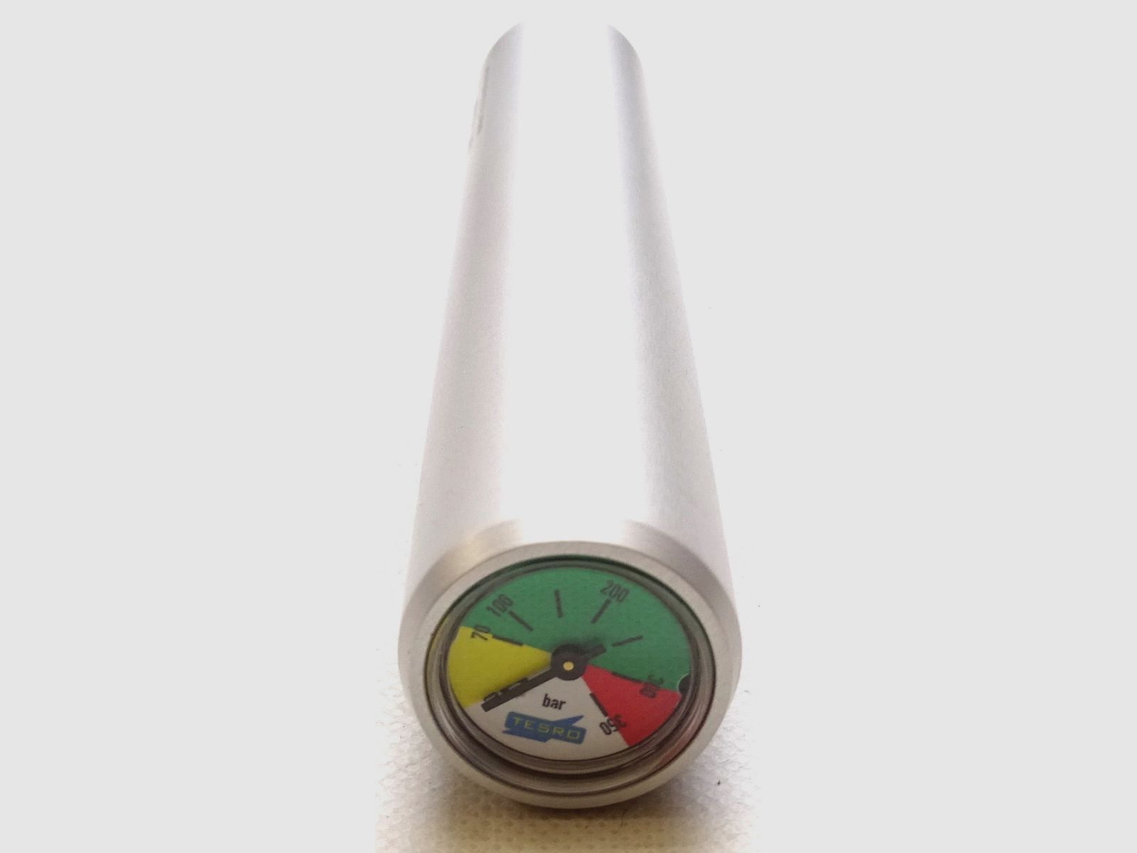 Compressed air tank for Tesro air pistol silver