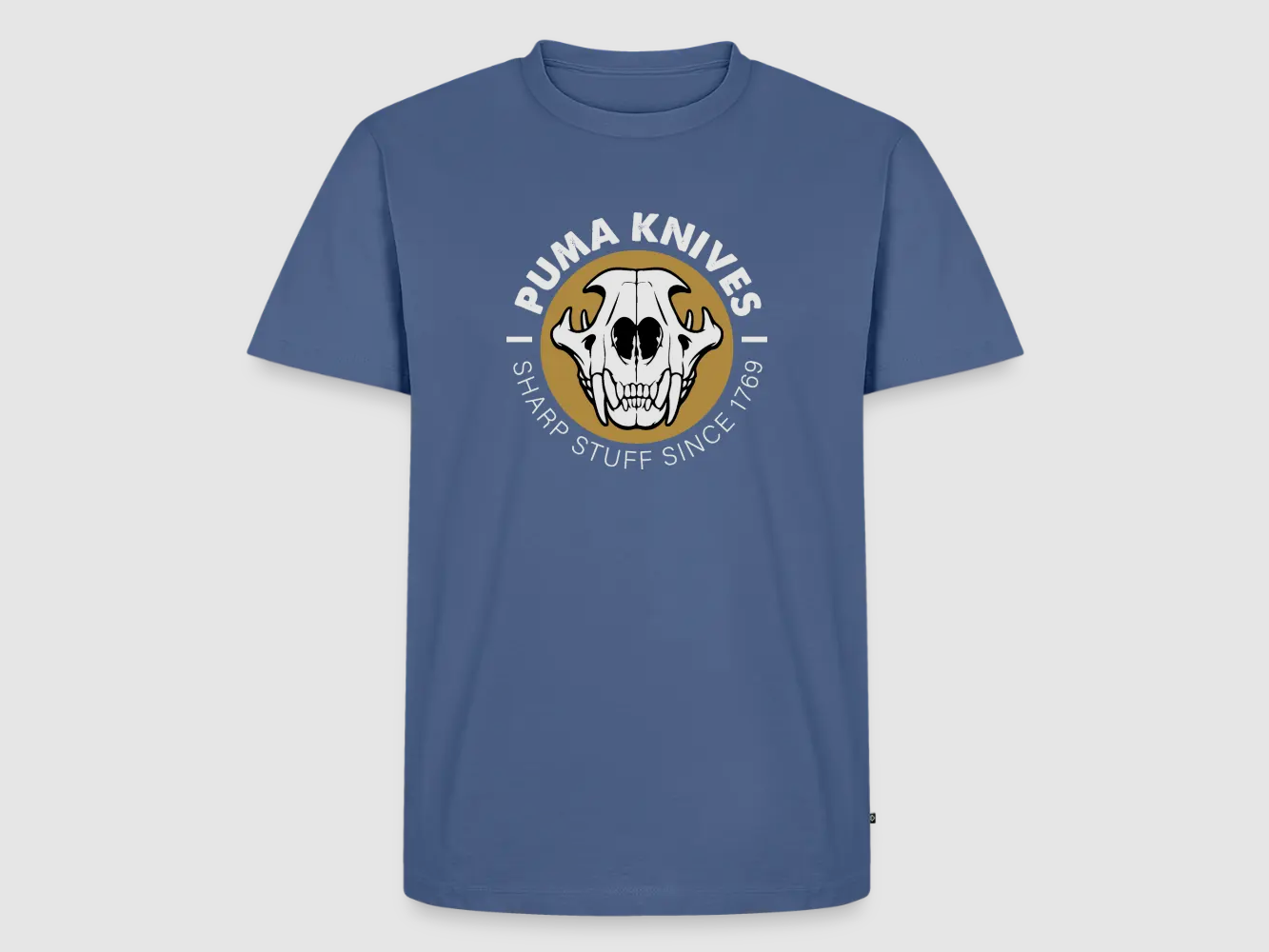 PUMA Men’s Premium T-Shirt "Skull Frontal Sharp Stuff" White
