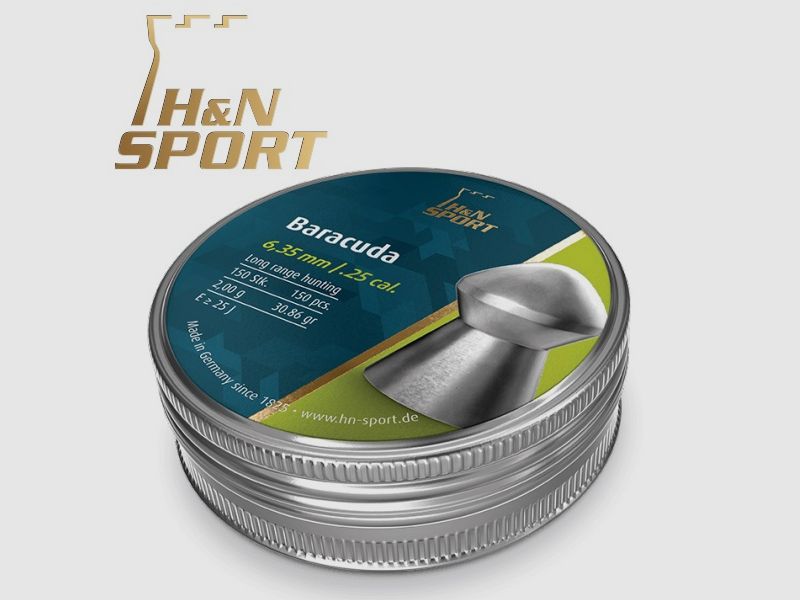 Balines H&N Barracuda Kal. 6,35 mm. Dose 150 Stk. von 2,00 g.