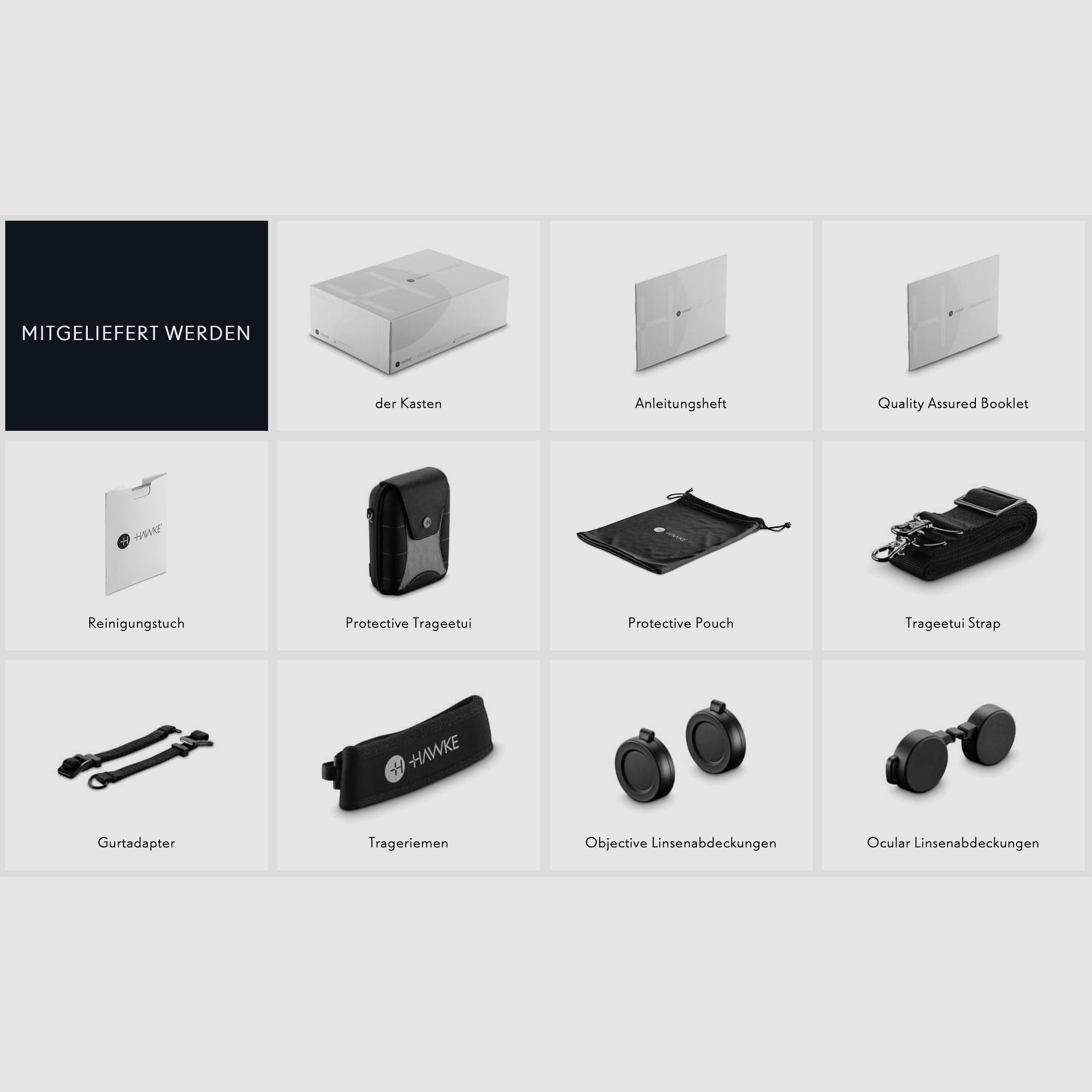 Hawke 38411 Verrekijker FRONTIER ED X 8X42 grijs