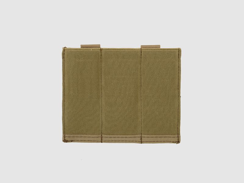 Elastic Triple Pistol Magazine Pouch - Coyote