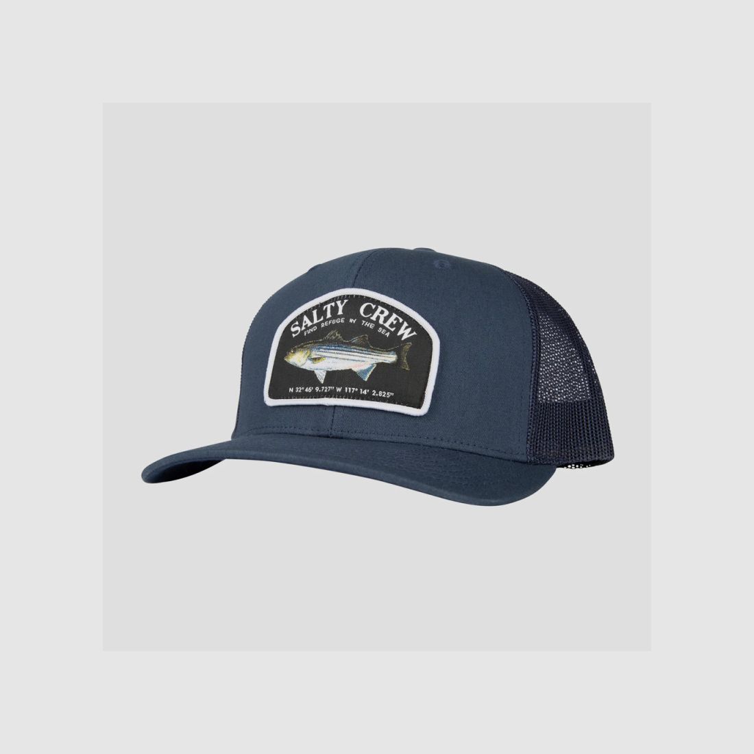 CASQUETTE SALTY CREW STRIPER RETRO TRUCKER NAVY