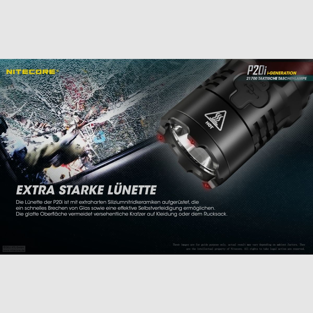 Nitecore P20I flashlight P20i 1800 lumens