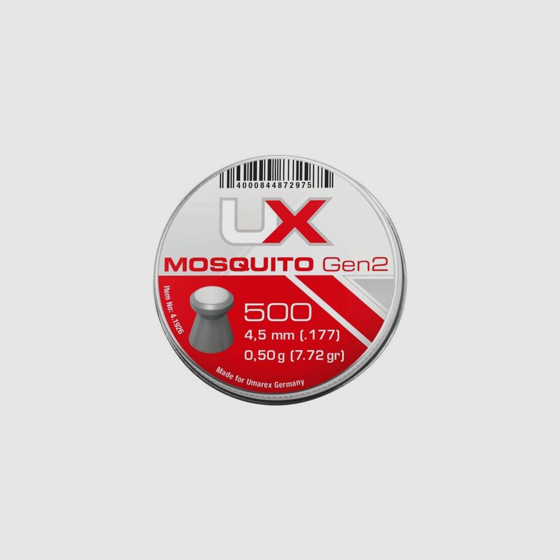 UX Mosquito Diabolos Gen2 4.5 mm (.177) Flat Head 0.50 g 5x 500 pcs can