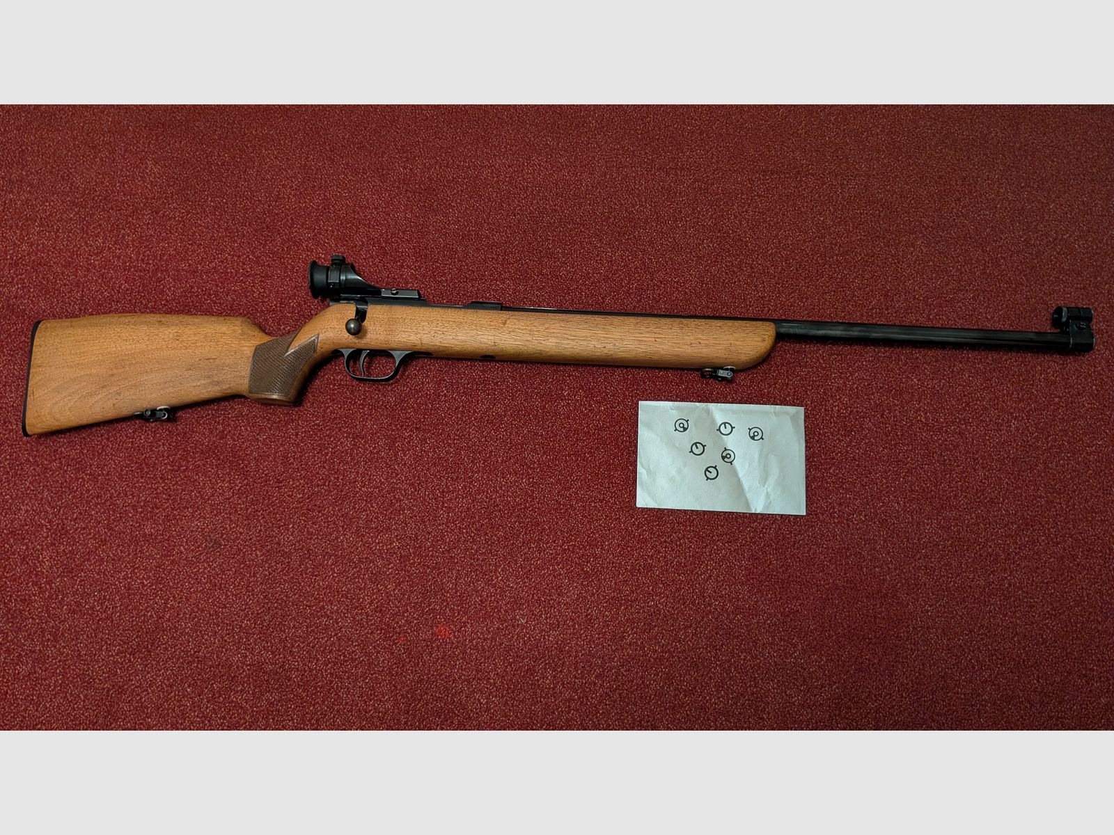 Walther Matchbüchse avec dioptre .22lfb