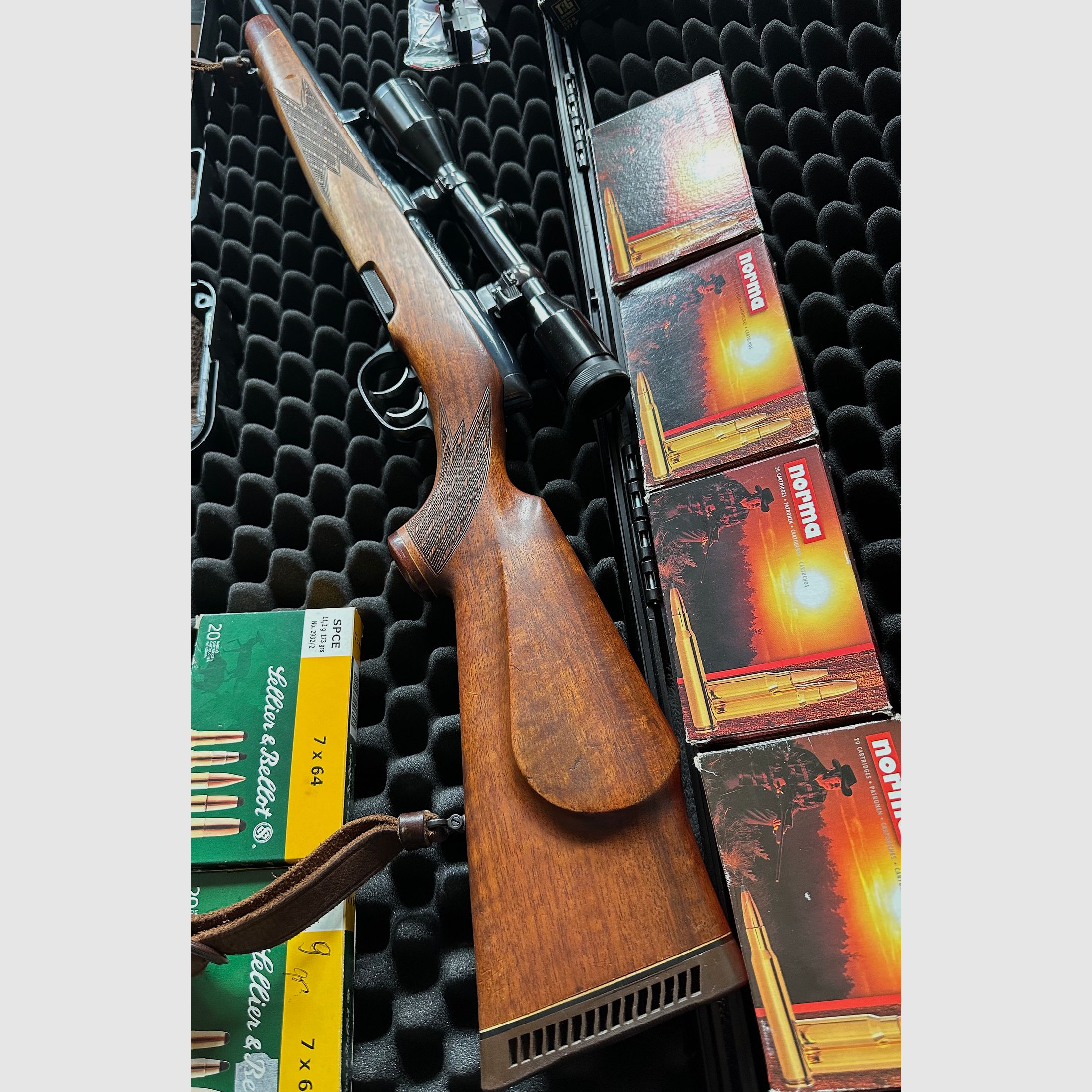 Steyr Mannlicher Modell M – Carabine de chasse avec détente allemande, y compris Zeiss ZF, Docter Sight et munitions