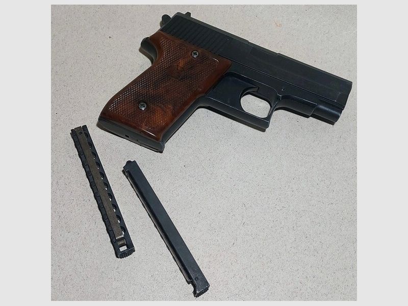 Röhm RG 300 Schreckschuss Pistole Kal. 6mm Flobert mit 2 Magazinen