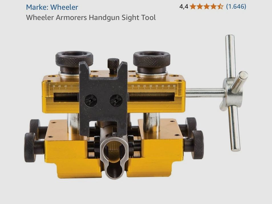 Montagewerkzeug für Visierungen & Zielfernrohre  - Sight Movers - Wheeler Armorers Handgun Sight Tool
