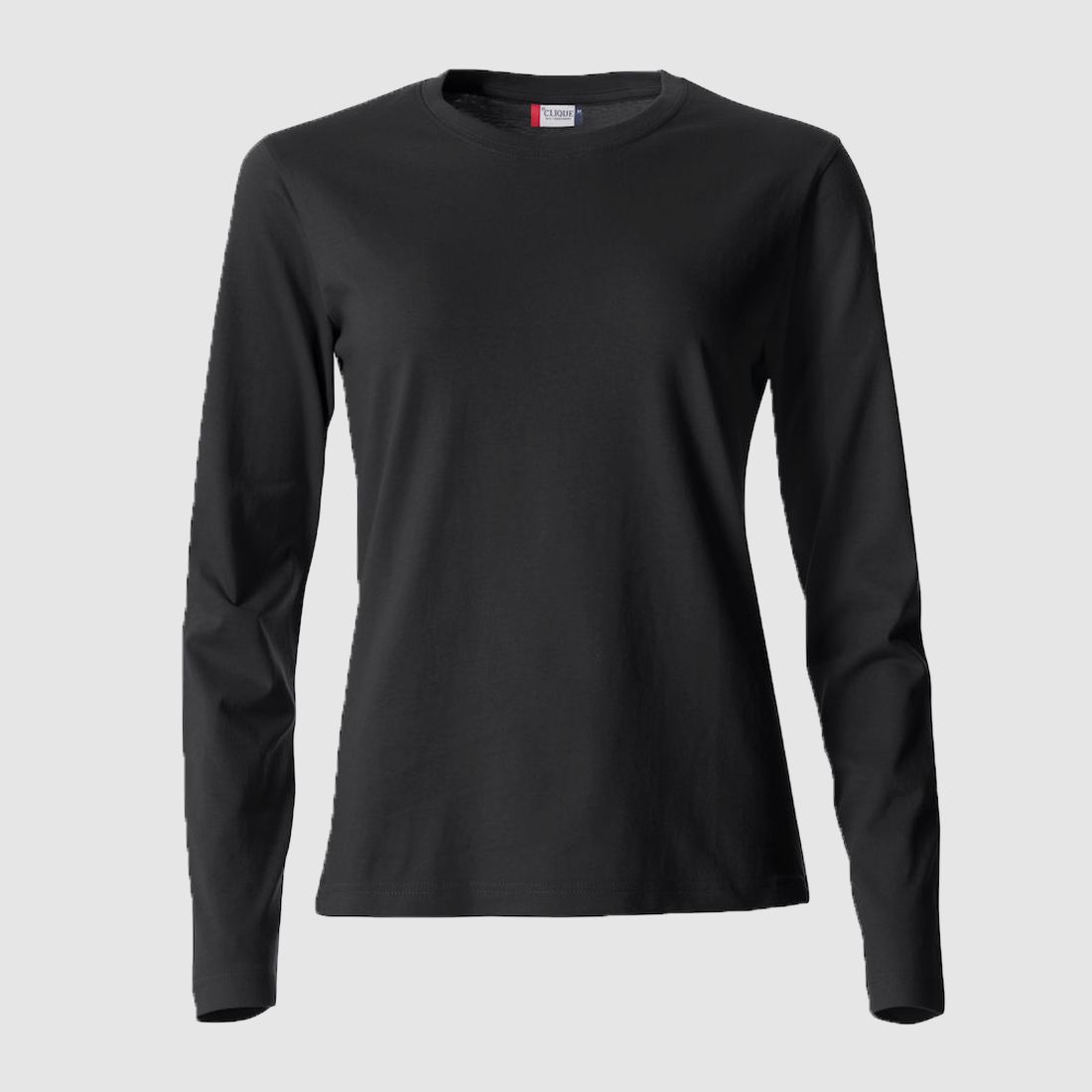 Clique Basic Langarmshirt Damen Schwarz - S