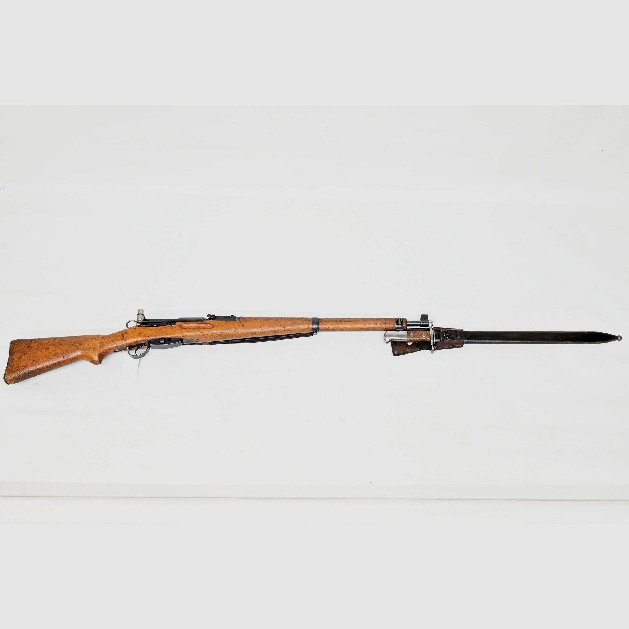 Fucile a ripetizione W+F Karabiner 31 con numeri corrispondenti, usato, 7.5×55, baionetta