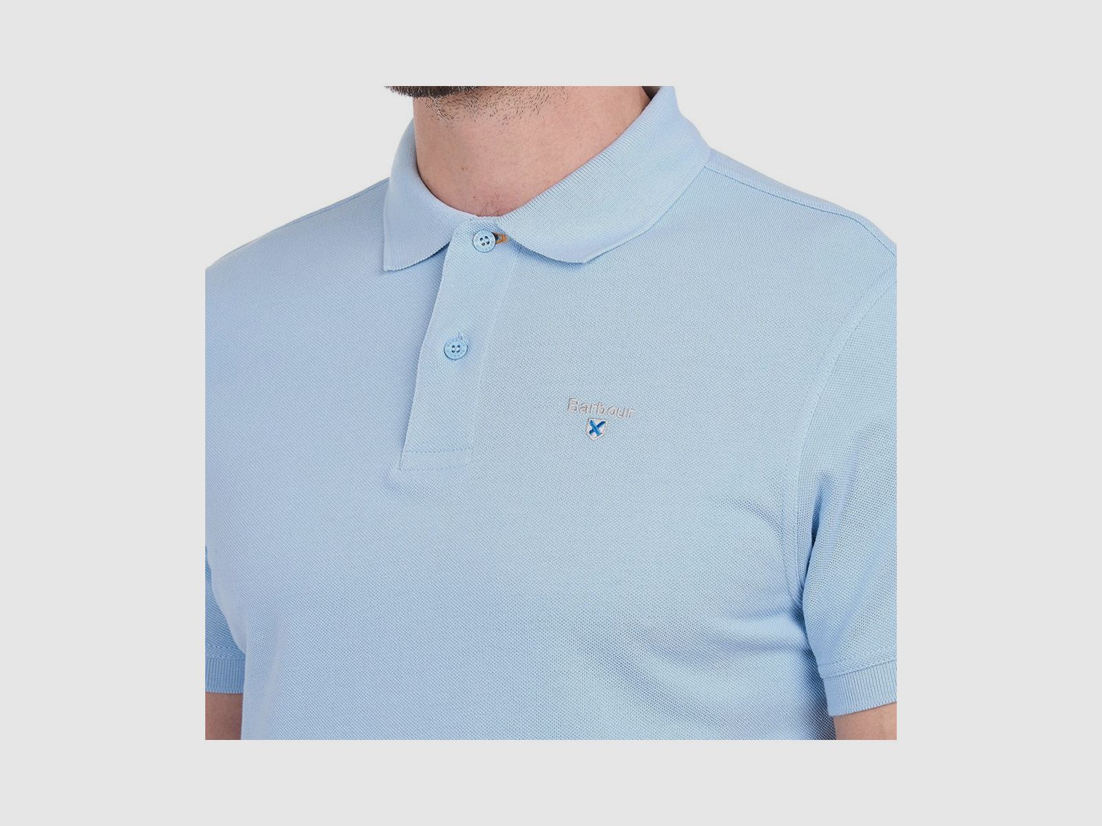 BARBOUR Sports Polo Sky Blue