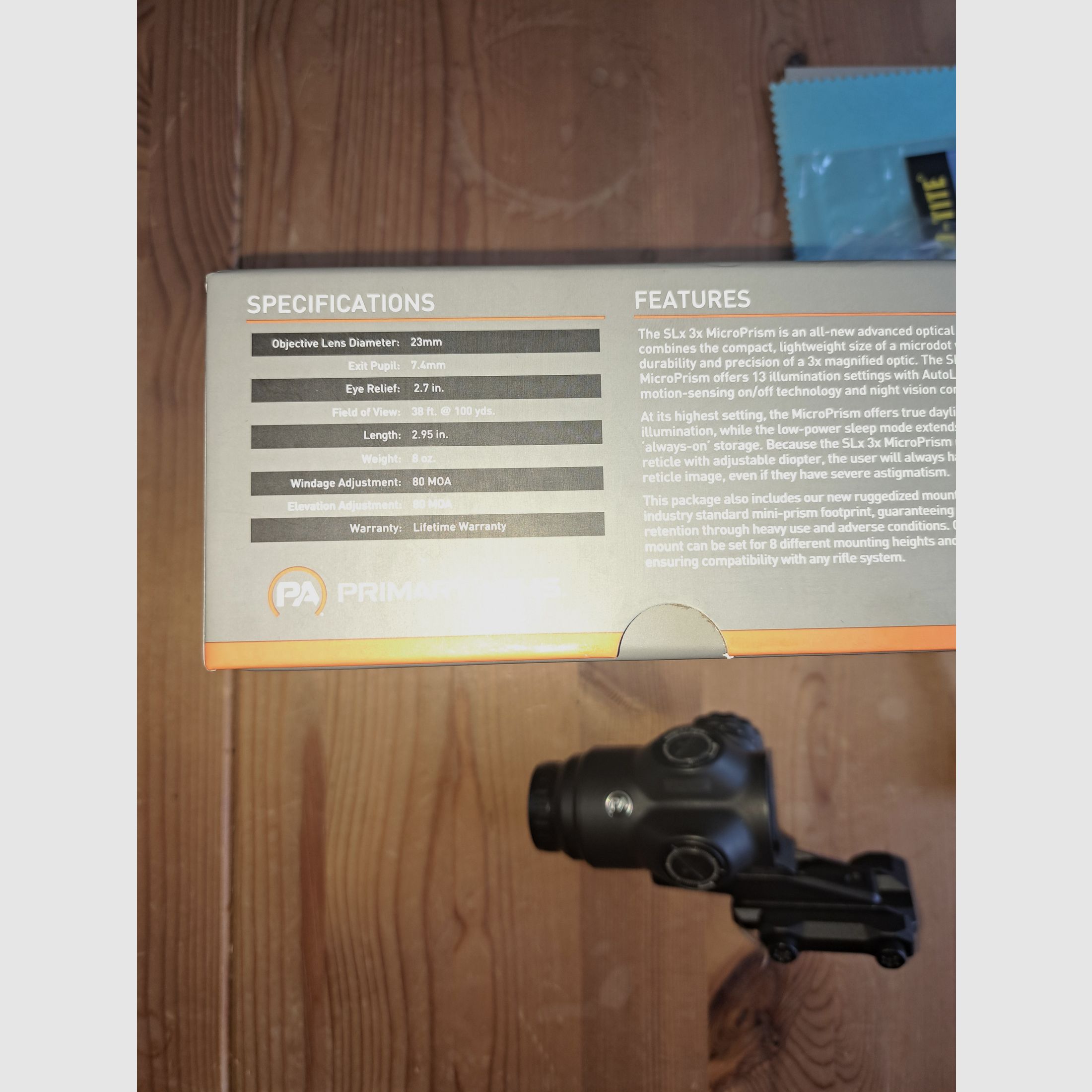 Primary Arms SLX 3x Micro Prism, kaum gebraucht