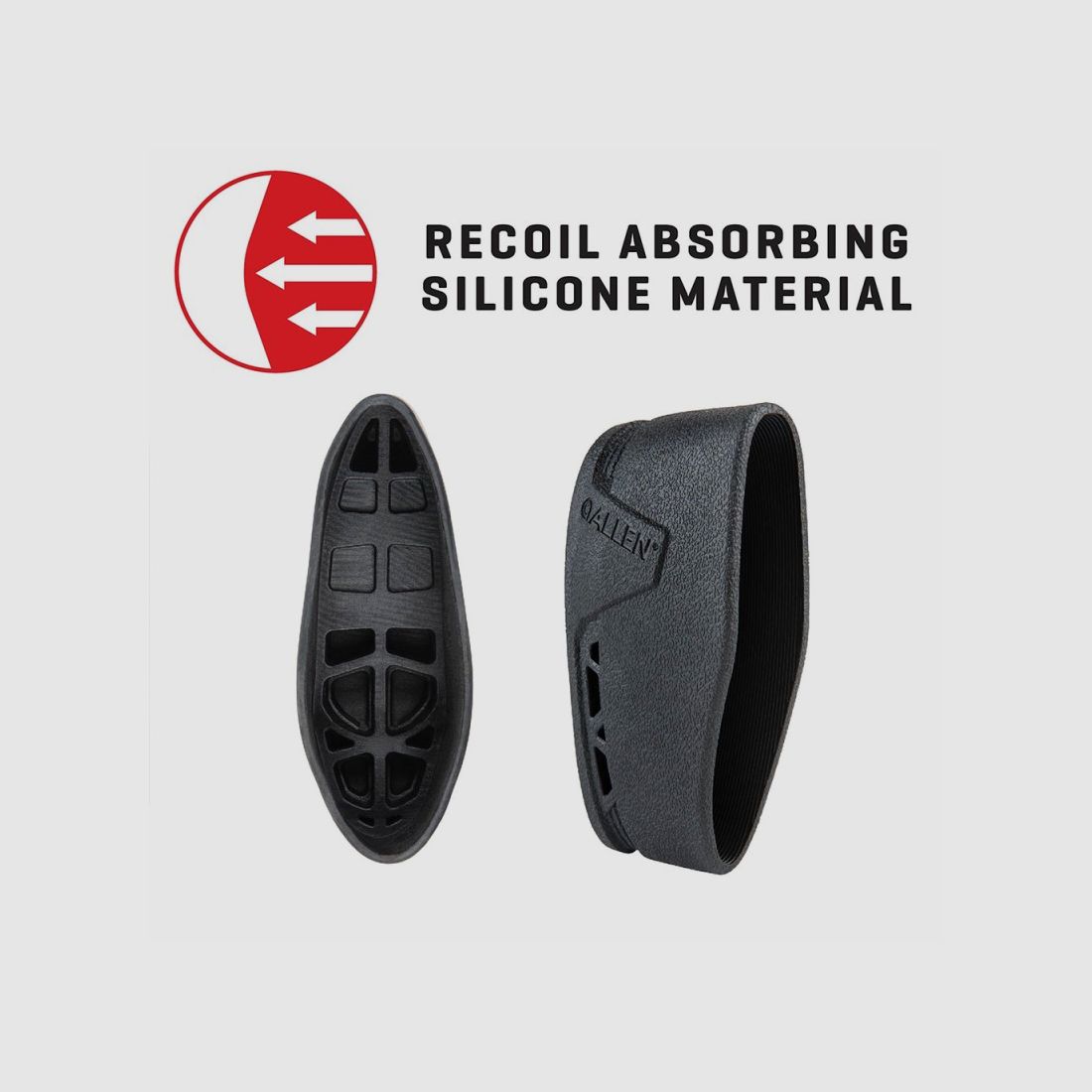 Gummischaftkappe Allen Recoil Eraser II Slip-On Pad Large Black, Bild 5 von 6
