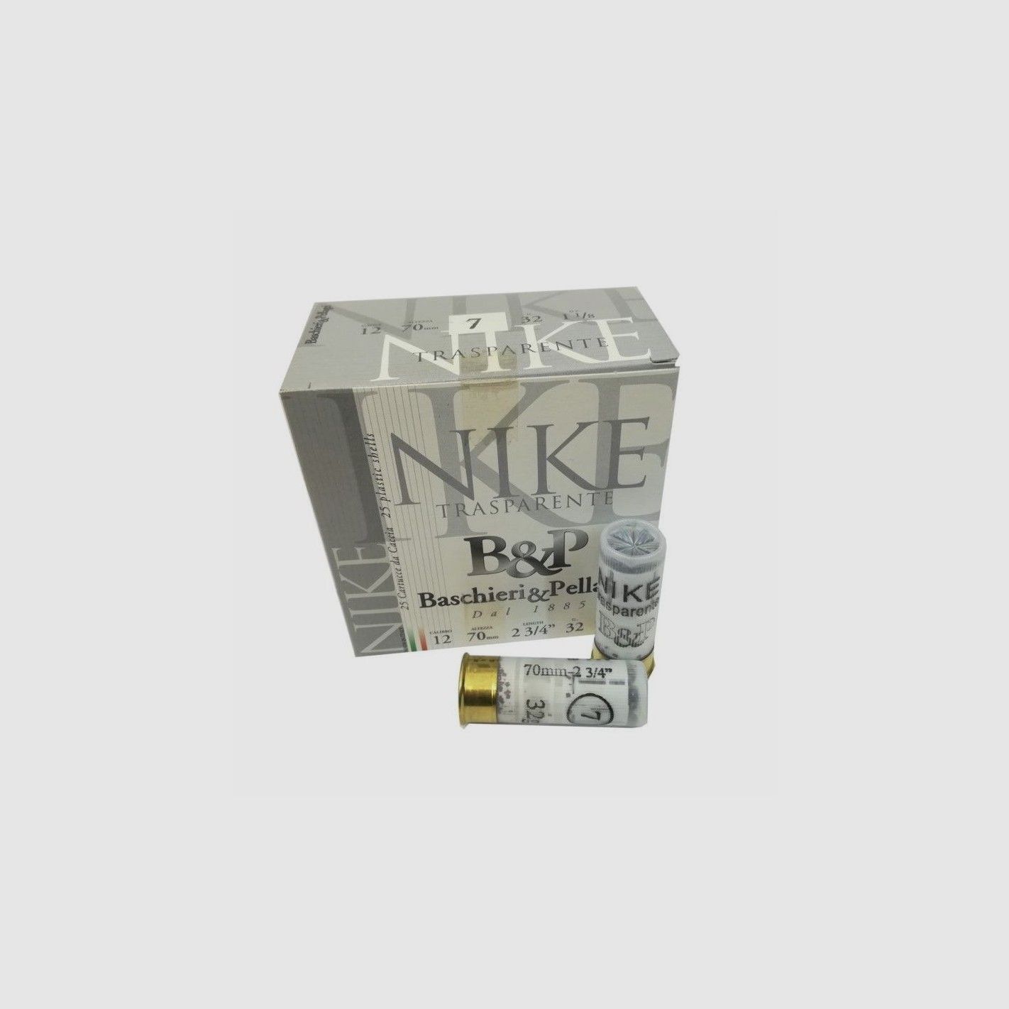 Patronenbox für die Jagd B&P Nike Transparent 32gr.
