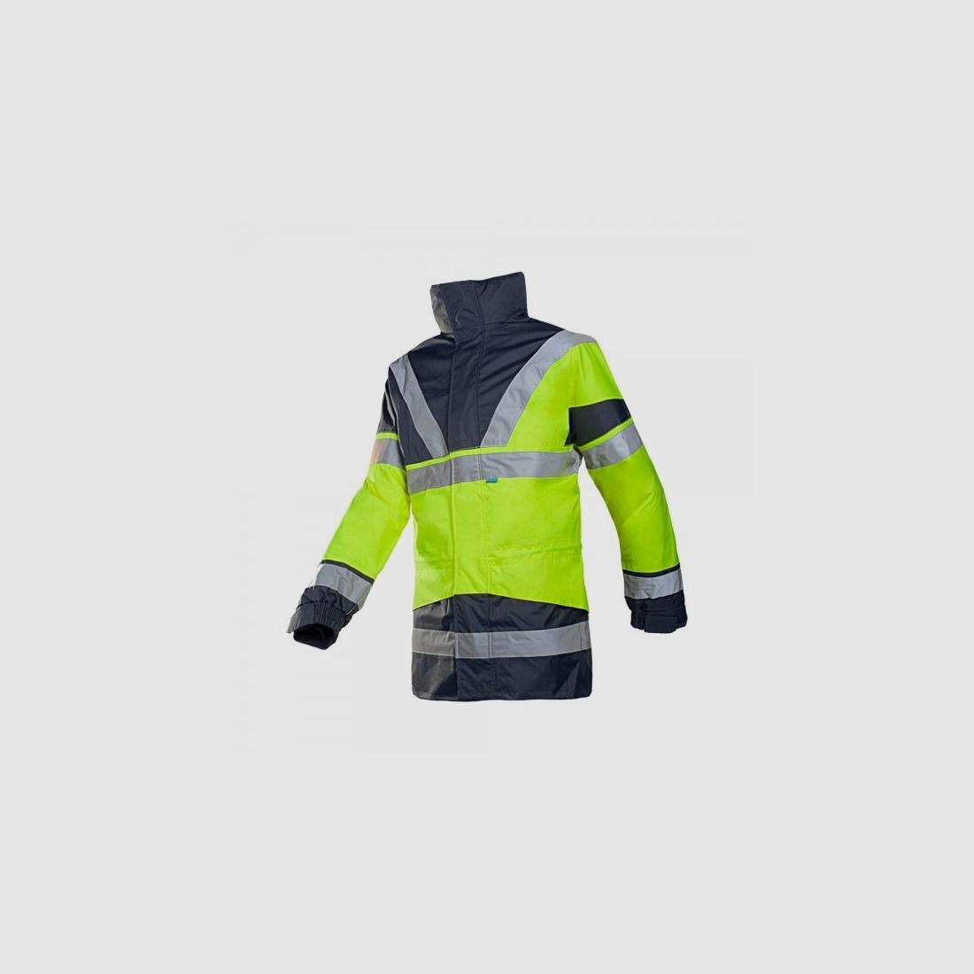 SIOEN 4in1 Warn-Regenparka SKOLLFIELD 209AN2X93 gelb/marine, Größe: L