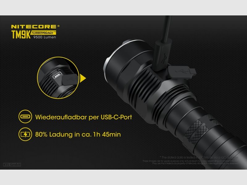 Nitecore TM9K Taschenlampe TM9K 9500 Lumen